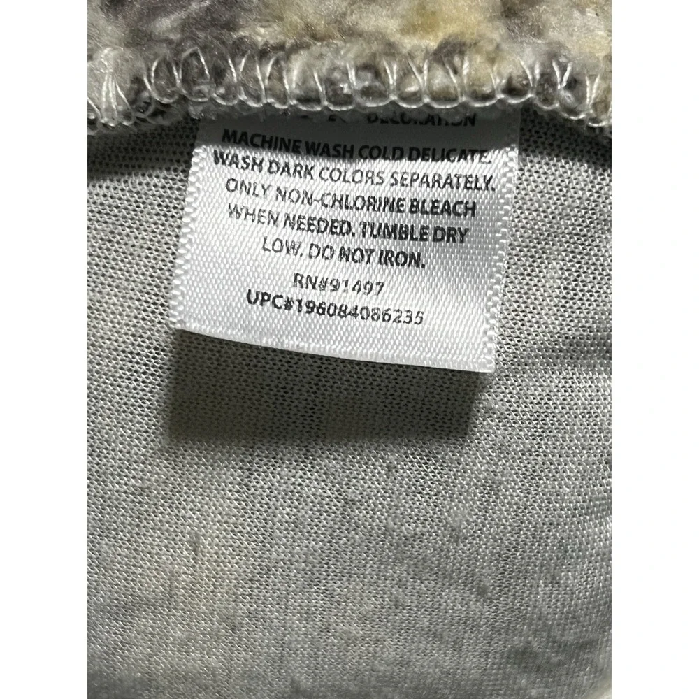 Home Free Plaid Sherpa Fleece Lined Pullover‎ Sweater Quarter Button Up NC Sz L